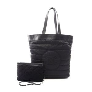 Chanel Nylon Leather Reversible Tote Bag